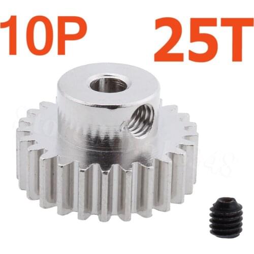 10pcs/Lot Steel Pinion Gear 25T Metal For HPI HSP 1/10 Model RC Car Replacement