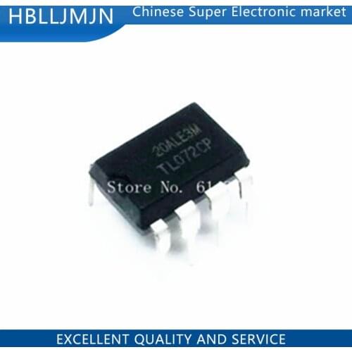 10PCS TL072CP DIP8 TL072 DIP