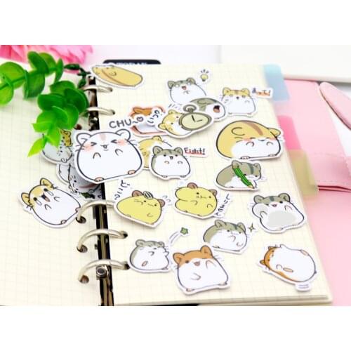 39pcs Creative kawaii self-made hamster stickers beautiful stickers /decorative sticker /DIY craft photo albums scrapbooking
