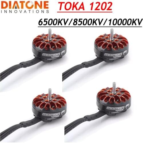 4PCS Diatone MAMBA TOKA1202 10000KV 8500KV 2S 6500KV 3S Racing Motor 1.5mm for RC FPV Racing Cinewhoop Ducted Drones Replacement