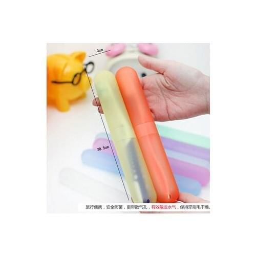 500pcs Portable Toothbrush Box Anti-bacteria Toothbrush Sleeve Breathable Wash Toothbrush Cartridge Protector