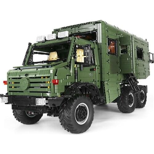 J907 6689Pcs Motorized Technic Car The MOC Nomadism RV Motorhome Model Building Blocks Bricks Assembly Kids Christmas Toys Gifts