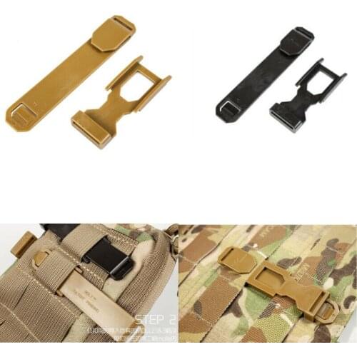 2Pcs Quick Release Molle Strap Webbing Connect Buckle Clip for Outdoor Backpack