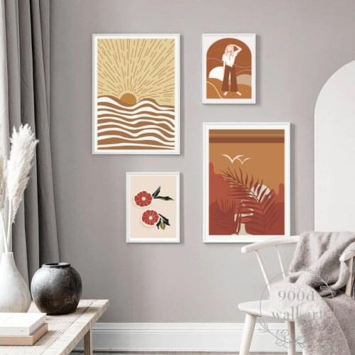 Geometry Abstract Canvas Wall Art Print Poster Painting Wall Art Modern Abstract Wall Picture for Living Room Decoration AB105