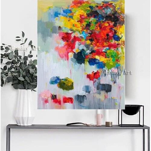 Artist pure Hand painted High Quality Contemporary Abstract Knife Painting Wall Art Textured Palette Knife modern Oil Painting