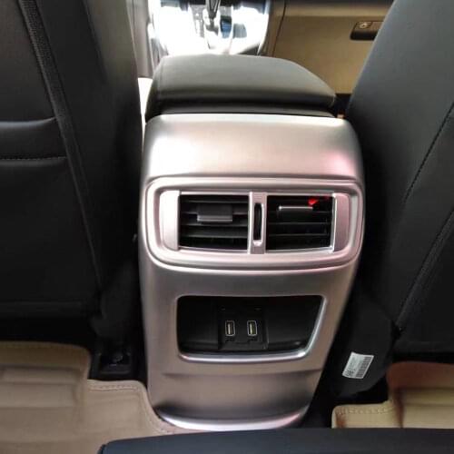 Car Interior ABS Armrest Rear Air Condition Vents Outlet Cover Fit For Honda CRV CR-V 2017 2018 Car Styling Accessories Decorate