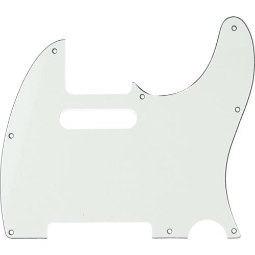 Musiclily Pro 8-Hole Guitar Tele Pickguard for JPN Made Fender Japan Telecaster, 3Ply Ivory