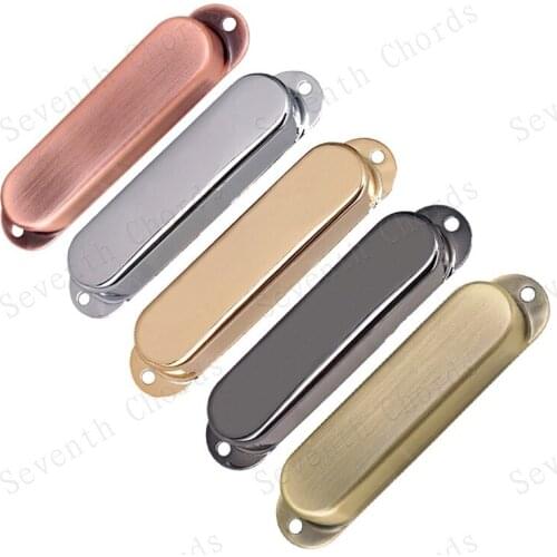 A Set 3 Pcs No Hole Sealed Closed Brass Single Coil Pickup Covers for Electric Guitar Replacement