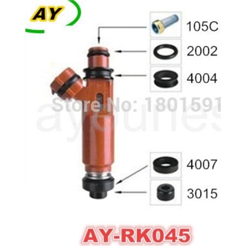 Highlander auto parts fuel injector repair kits fuel injector seals rebuild kits for toyota (filter oring seals AY-RK045)