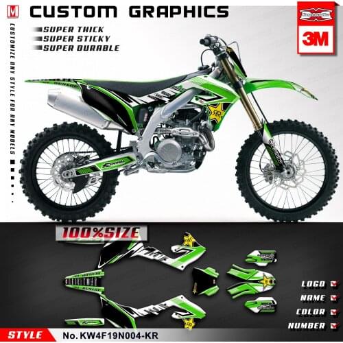 KUNGFU GRAPHICS MX Racing Stickers PVC Vinyl Decals Kit for KX 250 F 2021, Customizable