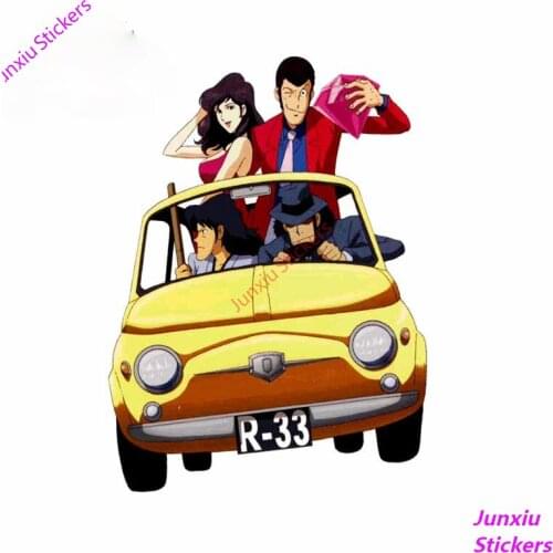 Cartoon Graffiti Anime Car Stickers RV VAN Car Door Bumper Windshield Scratch-proof Decal Surfboard Auto Decoration PVC13x6.5cm