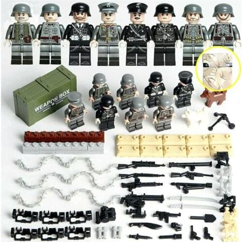 Mini Soldiers Figures Set Army Model Toys Weapons and Soldiers Assembled Educational Toys Perfect Gift for Army Fan