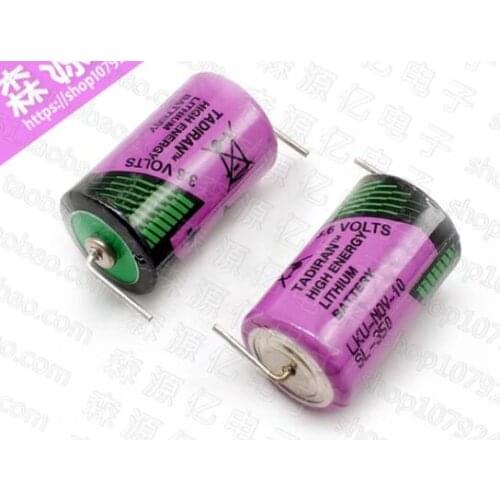 2PCS Original SL-305 3.6V Li-ion battery SL-350 1/2AA with soldering feet 3.6V with soldering feet