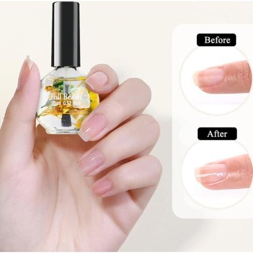 15ML Nail Nutrient Oil Mild Non-irritating Dried Flowers Extracts Fingernail Treatment Nursing Liquid for Hand Care Nutrient Oil