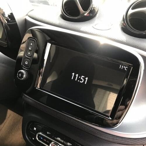 HD Clear Navigation Screen Protector Display Protective Transparent Glass Film For Smart fortwo forfour 2015 2016 2017 2018