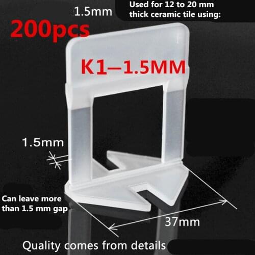 200pcs Plastic Tile Leveling System Clip Tile Spacer Accessories Floor Leveler levelling system tile leveling system