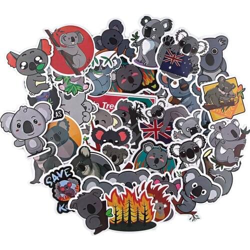 38Pcs Mixed Meng koala Stickers for Car Styling Bike Motorcycle Phone Laptop Travel Luggage Cool Funny Sticker Bomb Decals