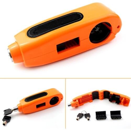 Universal Portable Motorcycle Brake Throttle Grip Scooter Handlebar Safety Anti Theft Protection Security Lock