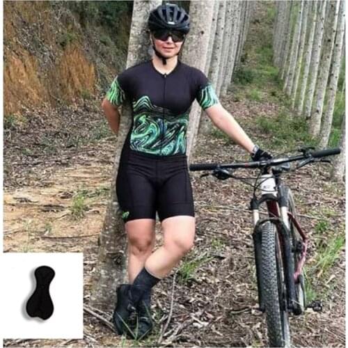 Custom Logo Name Designed Short Sleeve Bike Kits, Womens Cycling Suits , 2021 Summer Clothing Jersey Triathlon Jumpsuit Sets