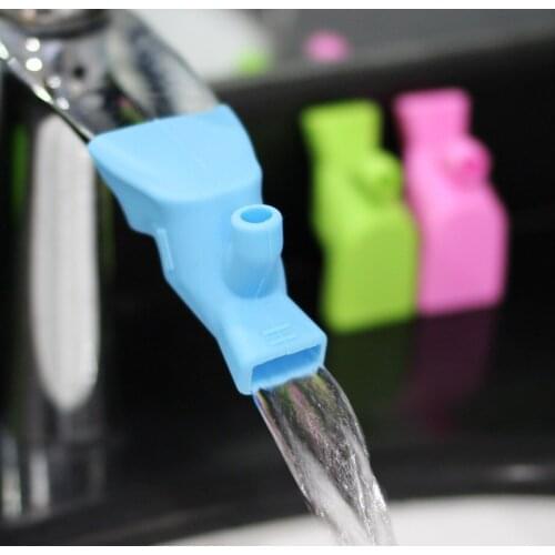 High Elastic Silicone Water Tap Extension Sink Children Washing Device Bathroom Kitchen Sink Faucet Guide Faucet Extenders