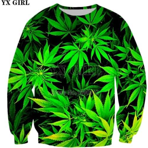 YX GIRL Drop shipping 2018 New Fashion 3d Sweatshirt Novelty hoodies Weeds/roses/flowers Printed Mens Womens Pullovers