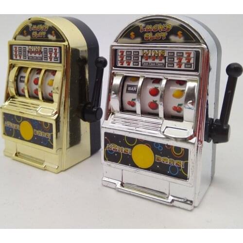 1Pcs Lucky Jackpot Mini Fruit Slot Machine Fun Birthday Gift Kids Educational Toy Entertainment Coin Operated Games