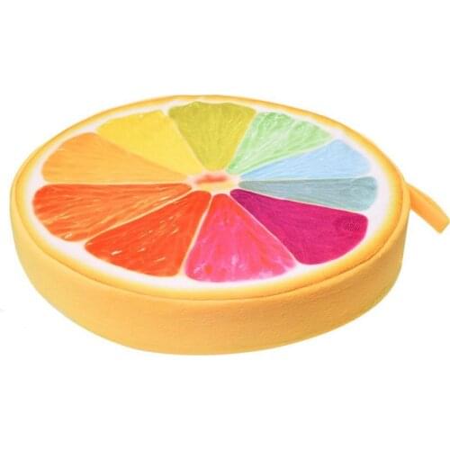 GTBL Home Decor Fruit Round Sponge Seat Floor Cushion Indoor/Outdoor Chairpad Colorful Orange