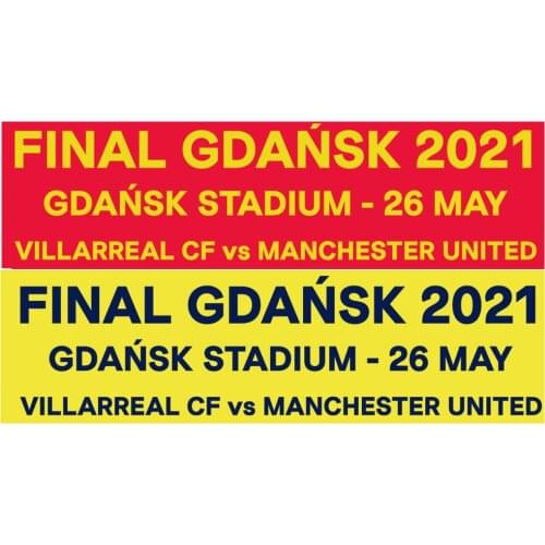 FINAL GDANSK 2021 Match Details And Game Patch Soccer Badge Heat Transfer Printing