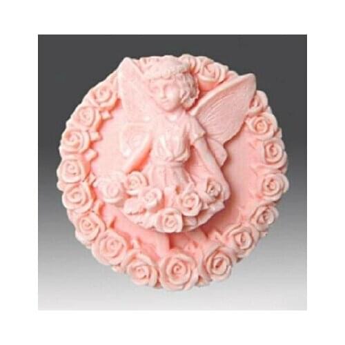 Valentines Day DIY baby angel /rose shape handmade soap mold candle molds silicon mould Chocolate Candy Moulds Form of Cake