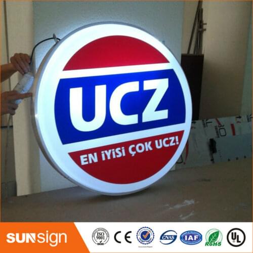 Custom aliexpress advertisement sign boards LED light box advertising