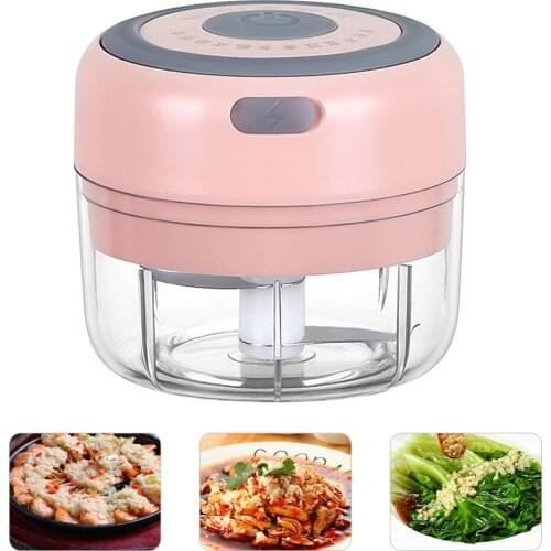 DIOZO Mini Garlic Whisk Multifunctional Food Mixer Electric Green/White/Pink Kitchen Aid Mixer Blender USB Rechargeable Portable