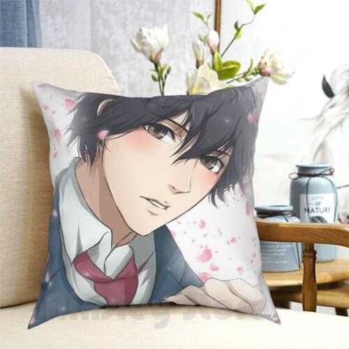 Mabuchi Kou Pillow Case Printed Home Soft Throw Pillow Anime Manga Mabuchi Kou Ao Haru Ride Aridanblack