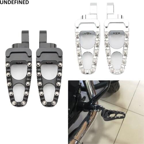MX Foot Pegs Motorcycle Footpeg Bobber 360 Roating Footrests For Harley Softail Breakout FXSE FXCW Sportster 883 1200 XL XL1200C