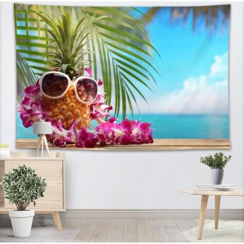 Custom Beach Tapestry Wall Hanging Decor Home Birthday Party Decorations Fabric Tapestries Camping Tent Travel Sleeping Pad