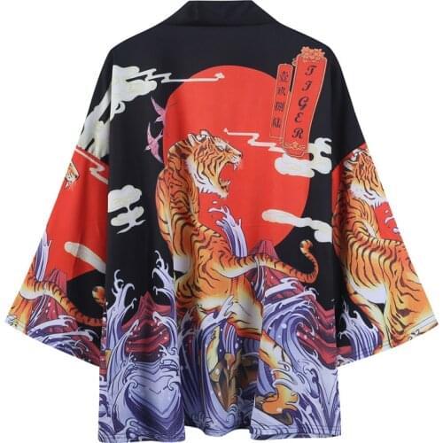 Autumn Cardigan Japanese Kimono Samurai Style Clothing кимоно японский стиль Male Female High-quality Daily Street Lounge