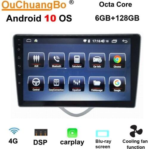 Ouchuangbo 2.5D IPS car stereo gps radio head units for JAC J3 Turin support carplay DSP split screen 8 core 4+64 android 10 OS