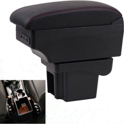 For Chevrolet Niva armrest box central Store content Storage box armrest box with cup holder USB interface