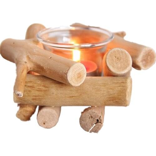 Candle Holder Nordic Style Wooden Candle Rack Table Ornaments Candlestick Holder Sconce Minimalist Wedding Home Decor Gift