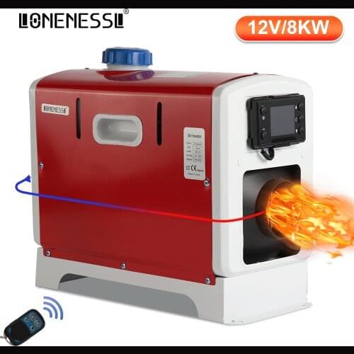 LONENESSL 8KW Car Heater Portable 12V All in One Heating Diesel Air Heater Parking Warmer Quick Heat For Truck Bus Motorhome