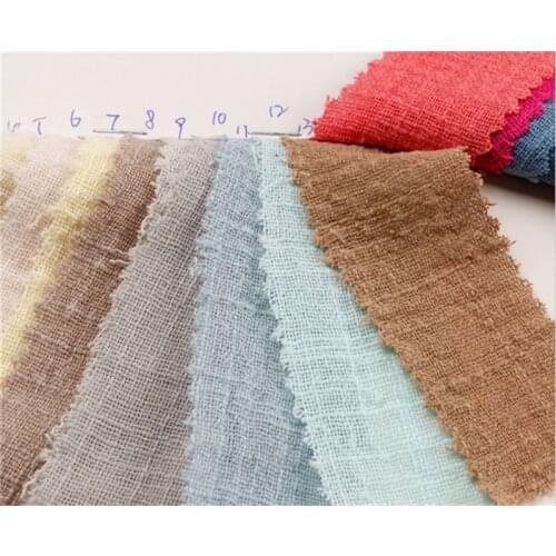 Sand washed 100% cotton fabric bamboo crepe cloth for shirt and dress