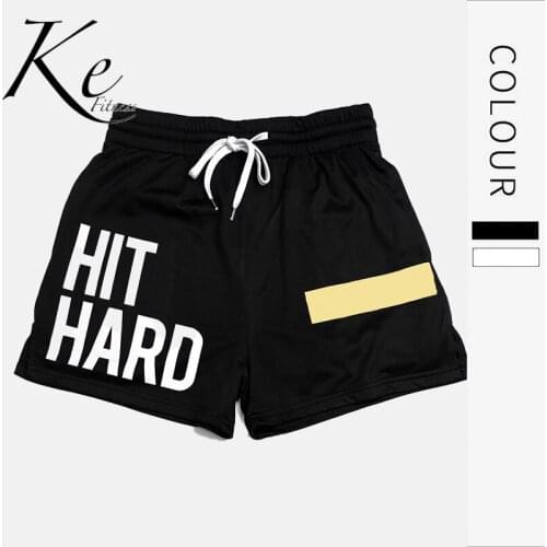 KE New quick drying sports mens shorts black white mesh stretch outdoor running fitness training beach pants fitness shorts men