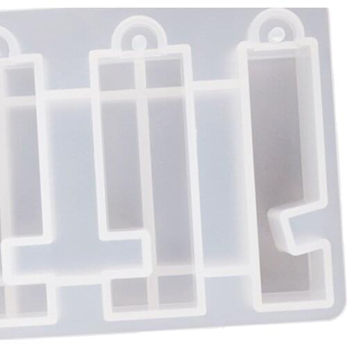 Silicone Mobile Phone Stand Holder DIY Casting Keychain Storage Case Mould Craft