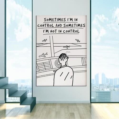 David Shrigley Style Poster, Comedy Art, Funny Print, Wall Art Decor, Minimaliste, Cartoon Art, Gift Idea, Hilarious Art Design