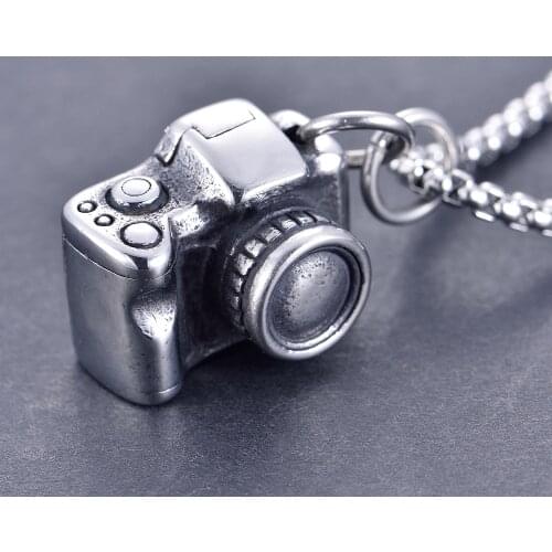 Vintage Camera Pendant Necklace Punk Jewelry For Women Man Chains Necklaces Friendship Gifts