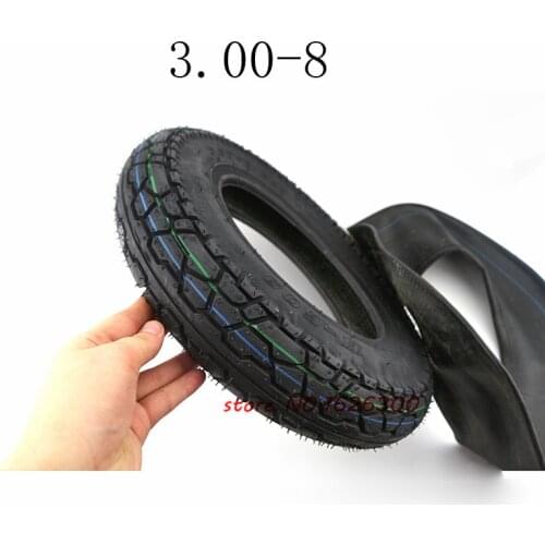 High quality 3.00-8 Tire & inner tube 4PR tyre fits for Gas and Electric Scooters Warehouse Vehicles Mini Motorcycle