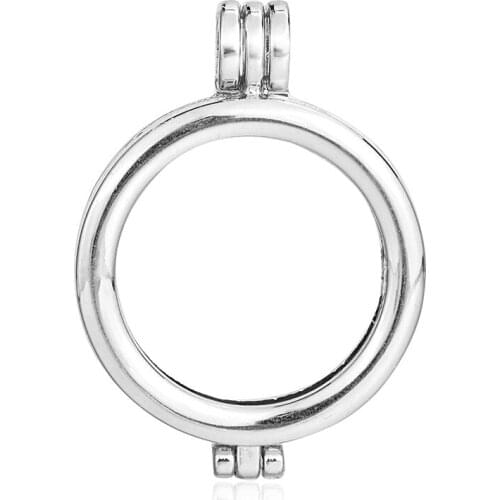 1Pc Rhodium Color Aromatherapy Necklace Hollow Photo Essential Oil Diffuser Locket Pendant For DIY Necklace Bracelet Making