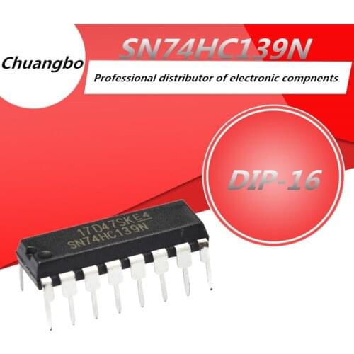 10PCS 74HC139 DIP16 SN74HC139N DIP 74HC139N 74HC139 DIP-16 new spot