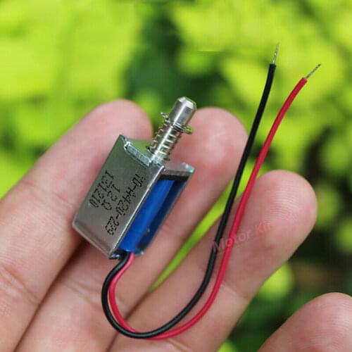11mm*20mm Micro Suction Frame Electromagnet DC 6V-12V Spring Push Pull Type Rod Solenoid Magnets