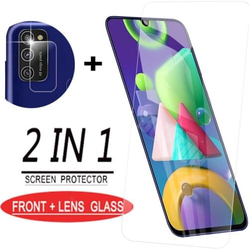 2in1 Screen Film Glass For Samsung Galaxy M21 Screen Protection on for Samsung Galaxy M20 Premium HD Protective Glass