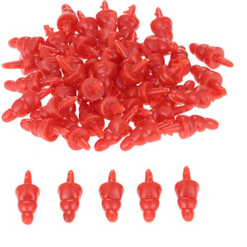 50pcs Plastic Toy Nose(no Washer) Mini Snowmans Nose For Sewing Crafting Doll Puppet Stuffed Plush Animals Christmas Decoration